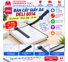 Bàn cắt giấy A4 Deli 8014
