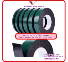 Băng keo xốp 2 mặt xanh đen 4.8P