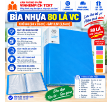 Bìa 80 Lá Nhựa Trong Lưu Trữ