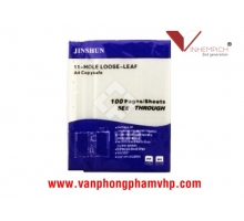 BÌA LỖ A4 JINSHUN 0.3MM XANH
