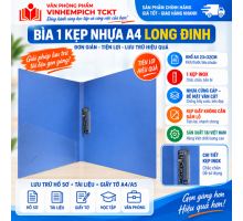Bìa nhựa 1 kẹp A4 Long Dinh