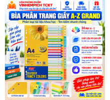 Bìa phân trang giấy A-Z Grand