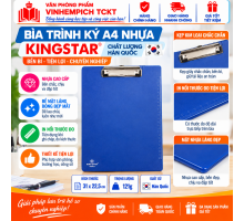 BÌA TRÌNH KÝ ĐƠN NHỰA KING-STAR A4
