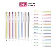 Bút bi nước mực gel bấm nhiều màu 0.5mm 