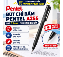 Bút Chì Kim Bấm Pentel 0.5mm - A255A chính hãng