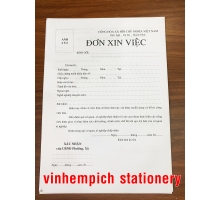 Combo 1 xấp 100 tờ Đơn Xin Việc