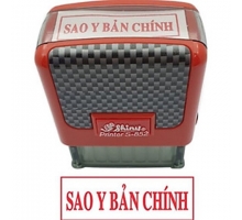 Con dấu Sao Y Bản Chính - Shiny S852 mực đỏ