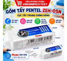 Cục tẩy  ZEH-05N - Gôm Pentel trung chính hãng