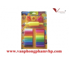 Đất nặn 24 màu KIddy Clay + 3 khuôn + cây lăn ST-300-24+3SM/R