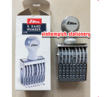 Dấu xoay 8 số Shiny N28 - 7mm - Dấu xoay tay Shiny N-28 - Dấu ngày tháng năm N28