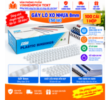 Gáy lò xo nhựa DSB 8mm (50 tờ)