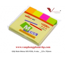 GIẤY NOTE 4 MÀU WEISUI