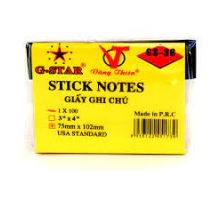 Giấy note G-star 3x4