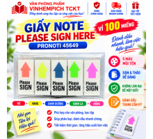 GIẤY NOTE PLEASE SIGN PRONOTI