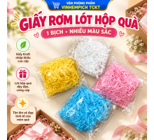Giấy rơm giấy vụn lót hộp quà tặng - 1 bịch