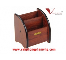 HỘP CẮM BÚT GỖ 3 NGĂN SM-110