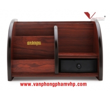 HỘP CẮM BÚT GỖ 6 NGĂN SM 6051