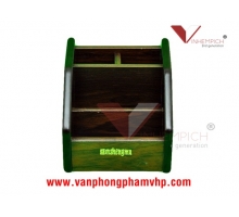  HỘP CẮM BÚT GỖ XOAY 360 ĐỘ SM-6004