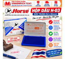 Hộp Dấu Kim Loại Horse H-03 54x85mm