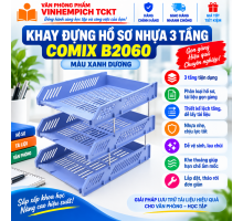 KỆ hồ sơ nhựa 3 tầng Comix B2060