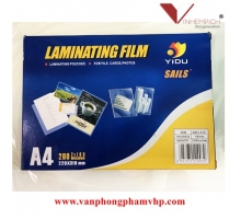 NHỰA ÉP PLASTIC A4 ZINDU 100 MIC (100 TỜ/XẤP)