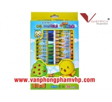 SÁP DẦU HỘP GIẤY D.A P&T 36 MÀU (SÁP DẦU GÀ VÀNG HÀN QUỐC)
