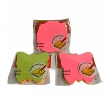 Set 100 tờ giấy note giấy ghi chú nhiều hình dễ thương màu neon có keo dán GS-19 (hình ngẫu nhiên)