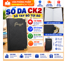 Sổ da CK2 dày, sổ tay bỏ túi áo