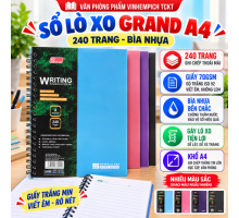 Sổ Lò Xo Grand A4 240 Trang Bìa Nhựa