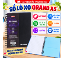 Sổ Lò Xo Grand A5 240 Trang Bìa Nhựa