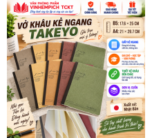 Tập vở kẻ ngang TAKEYO A4 120 TRANG - Vở khâu gáy takeyo 
