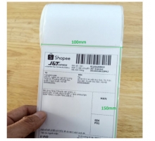 Tem nhiệt in Shopee, vận đơn TMĐT, đơn hàng, in phiếu giao hàng khổ 100x150mm