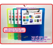 Trình ký nhựa dẻo A4 HONGJIE dùng kẹp tài liệu