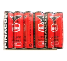 Vỉ 6 pin tiểu AA con ó PINACO 1.5V