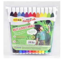 Vỉ Bút Lông 12 Màu Colokit | FP-01