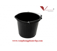 XÔ NHỰA ĐEN CÓ QUAI 5L
